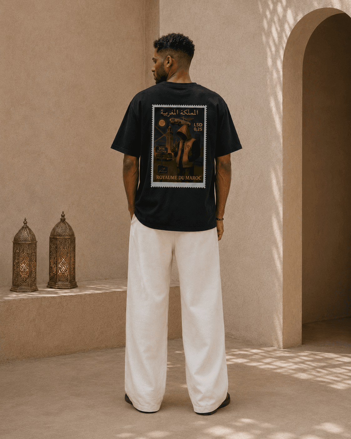 Casablanca T-shirt editorial duo close view