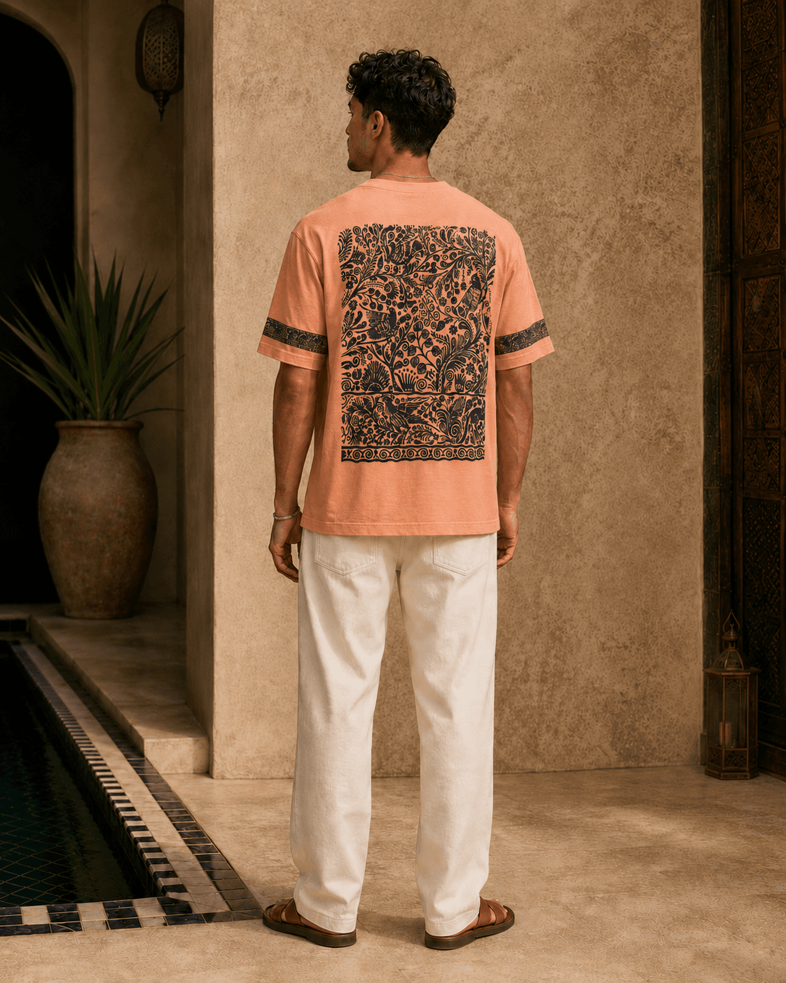 Marrakech T-shirt détail composition complémentaire