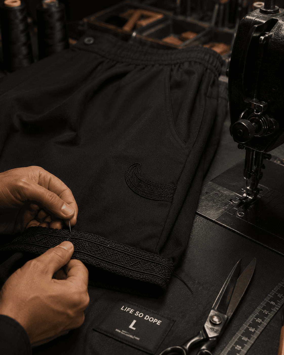 Broderie main du Sarwal Houbous Life So Dope